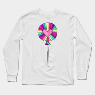 Cute Rainbow Lollipop Long Sleeve T-Shirt